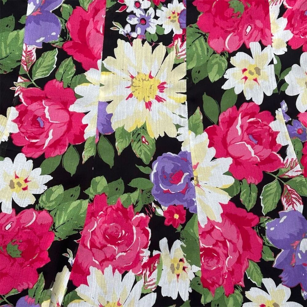 Kim Rogers Women's Floral A-Line Midi Skirt Multicolor Size M - Picture 5 of 6